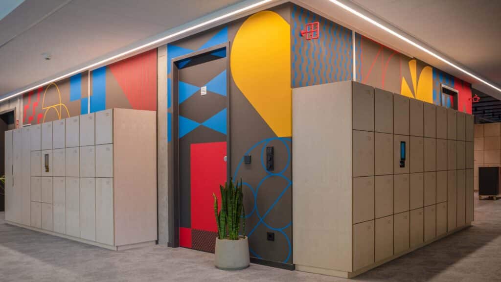 Sentiform Office Branding Agency Workplace Branding Agency Wayfinding Agency Contentful Berlin Environmental Graphic Design Spatial Branding Signage