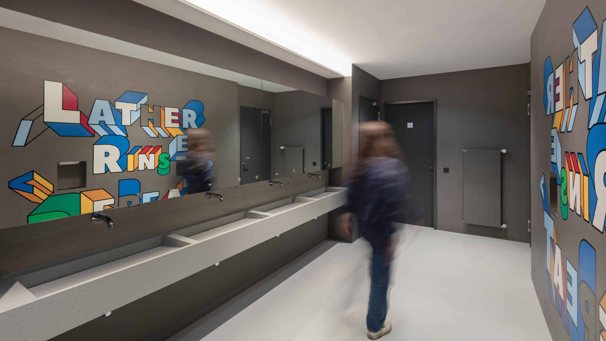 Sentiform Office Branding Agency Workplace Branding Agency Wayfinding Agency Contentful Berlin Environmental Graphic Design Spatial Branding Signage