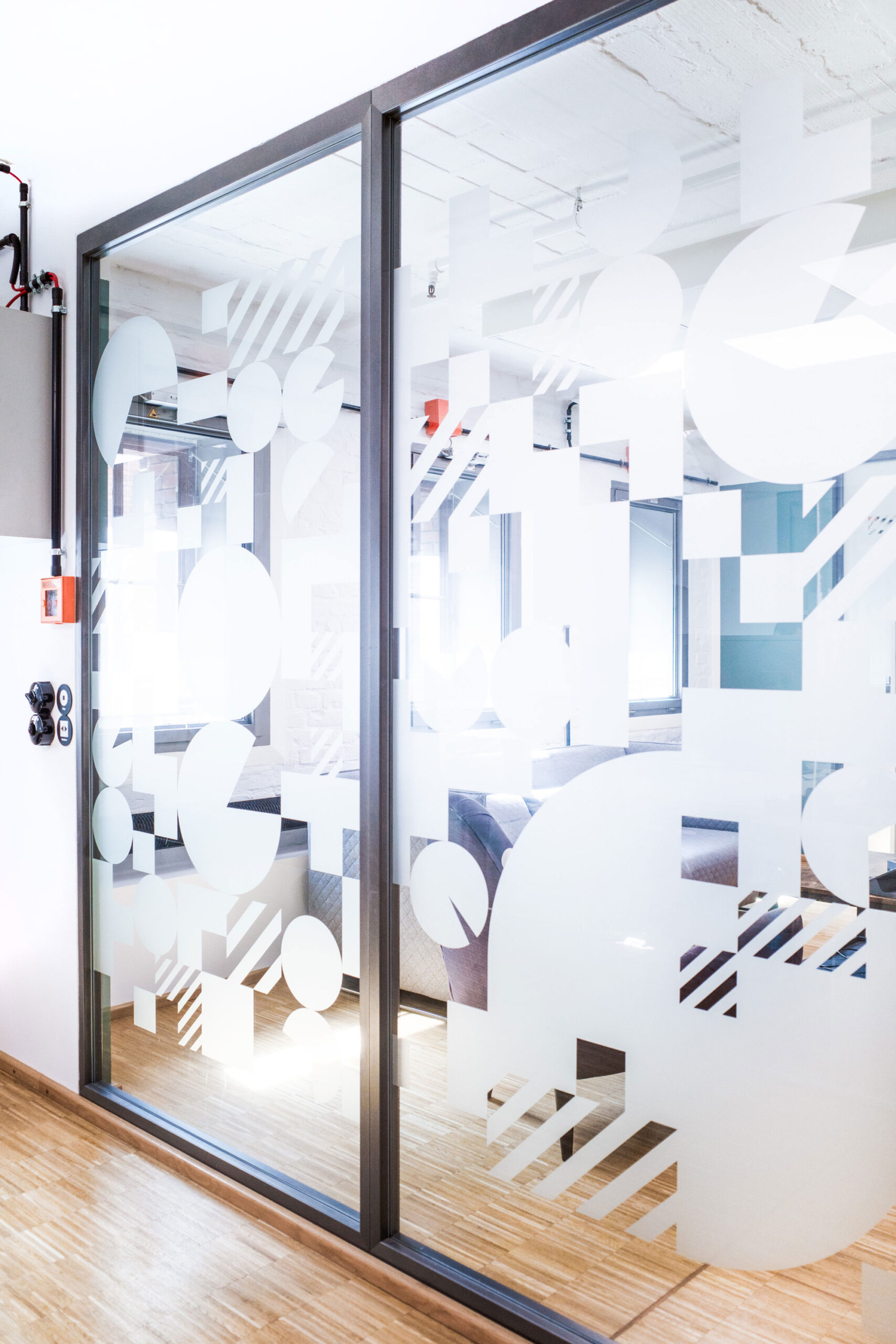 Sentiform Office Branding Agency Workplace Branding Agency Wayfinding Agency UP42 Berlin Environmental Graphic Design Spatial Branding Signage Office Mural