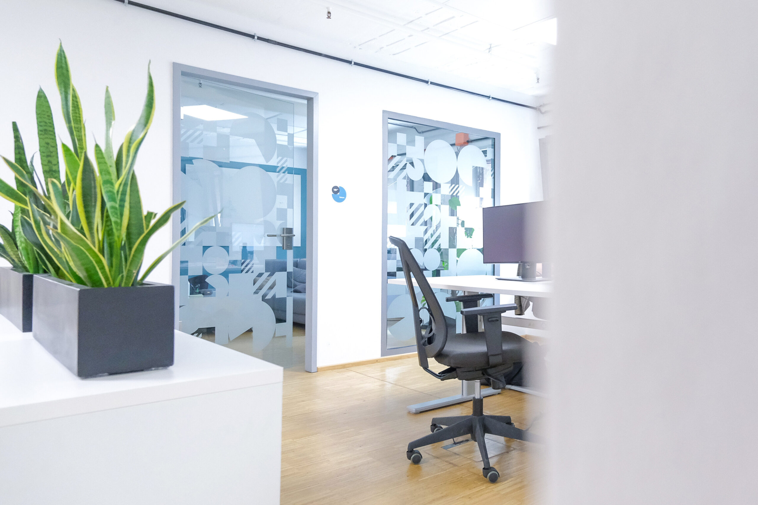 Sentiform Office Branding Agency Workplace Branding Agency Wayfinding Agency UP42 Berlin Environmental Graphic Design Spatial Branding Signage Office Mural